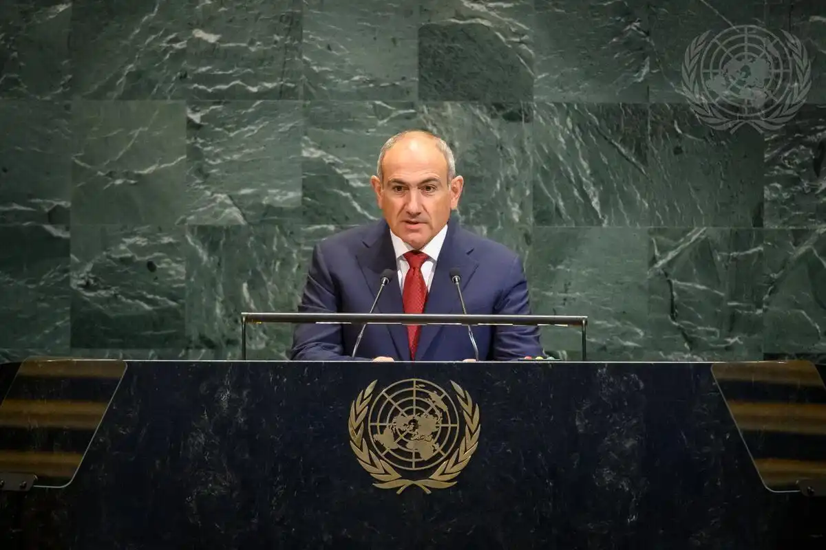 Փաշինեան ՄԱԿ-ի Ամպիոնէն իր դժգոհութիւնը յայտնած է «Զանգեզուրի միջանցք» խօսոյթի օգտագործման  մասին 