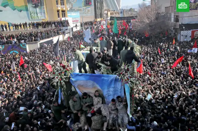 Իրանցի զօրավարի թաղման ատեն տասնեակ մարդիկ  մահացան