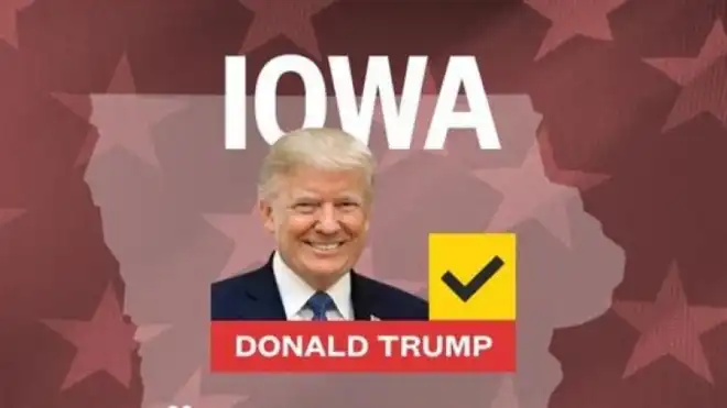 Թրամբ յաղթանակ տարած է Այոուա նահանգին մէջ