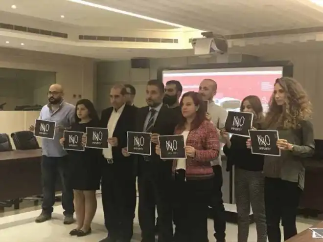 Պէյրութ. Լիբանանցի լրագրողներ «Ո'չ» կ'ըսեն լրագրողներուն դէմ իրագործուող ոճիրներուն...