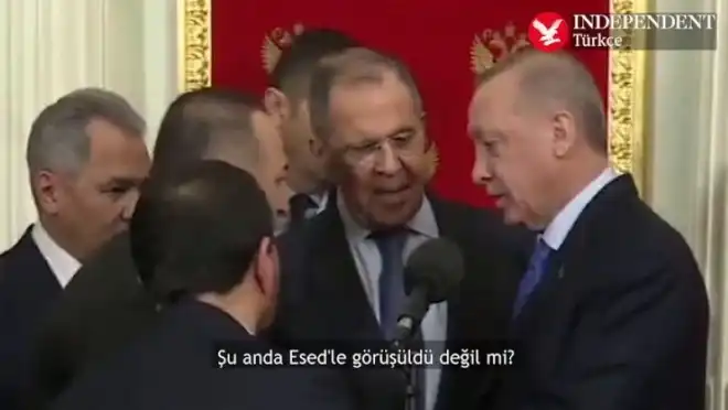 Էրտողան Լաւրովին հարցուցած է Ասատի մասին պահ մը մոռնալով միացուած բարձրախօսի մասին (Տեսանիւթ)