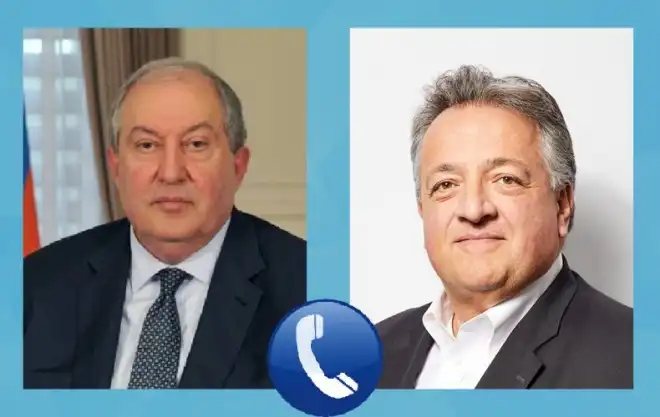 Նուպար Աֆէեան դրական լուրեր հաղորդած է նախագահ Արմէն Սարգսեանին