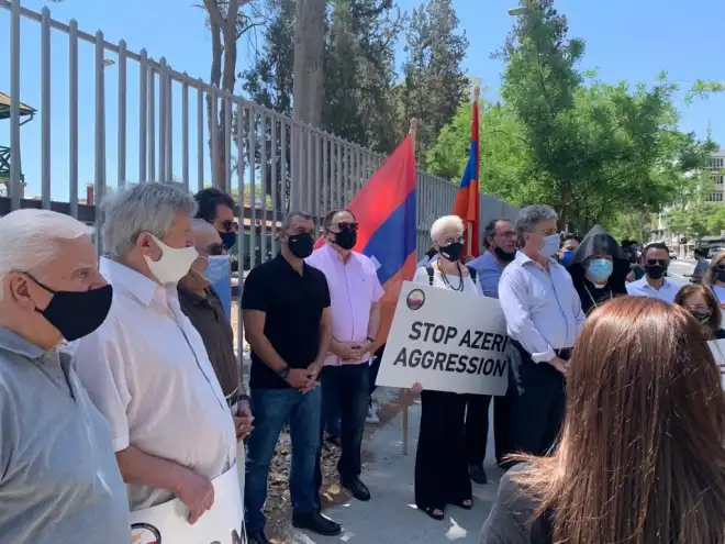 Հայ  գերիներու  ազատութեան  պահանջով  բողոքի  հաւաք Նիկոսիոյ  մէջ