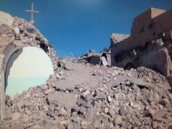 Սինճարի    Հայկական Միակ Եկեղեցին Հիմնայատակ Քանդուած (Լուսանկարներ)