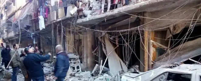 Մեծ  Աւերածութիւն Հալէպի Նոր Գիւղ  Թաղամասին Մէջ (Լուսանկարներ)