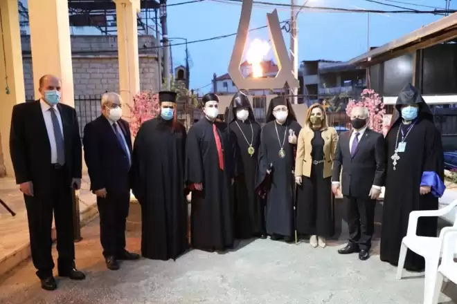 Լիբանանեան  Զահլէ  քաղաքին  մէջ. Բացումը կատարուած է Հայոց Ցեղասպանութեան նահատակներուն նուիրուած յուշակոթողին