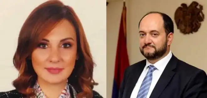 Արայիկ Յարութիւնեանը  հեռախօսազրոյց  ունեցած է  նորանշանակ նախարար  Վարդինէ  Օհանեանին հետ