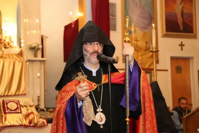 «Միջին Արեւելքի  Հայութեան Դատարկումը Վտանգաւոր Է  Նաեւ  Հայաստանի Համար» «Արեւելք»ին Ըսաւ     Տ.  Շահան Արք.   Սարգիսեան