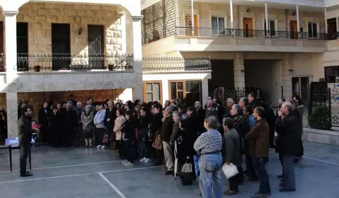 Հալէպ.  Սննդամթերքի Բաշխում   Հայ Աւետարանական Եկեղեցւոյ Կողմէ