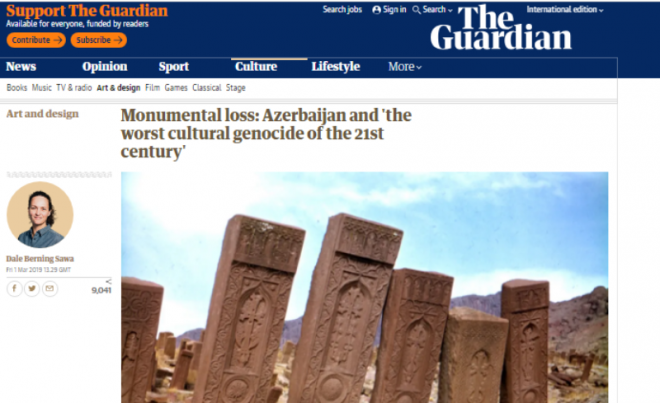 21-րդ դարու ամենասարսափելի մշակութային ցեղասպանութիւնը. The  Guardian-ի անդրադարձը