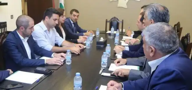 «Ելք»-ի անդամները հանդիպել են Լիբանանի նախկին նախագահի որդու հետ