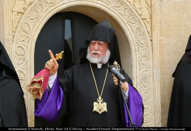 Ն.Ս.Օ.Տ.Տ.  Արամ  Ա. Վեհափառին    այսօր Անթիլիասի մէջ արտասանած խօսքը