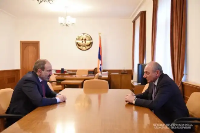 Բակօ Սահակեանը եւ Նիկոլ Փաշինեանը քննարկած են երկու պետութիւններու համագործակցութեան վերաբերող հարցերու  լայն շրջանակ