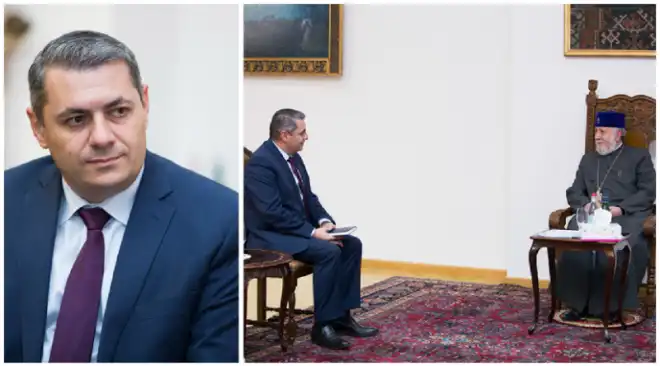 Ամենայն Հայոց Կաթողիկոսն ընդունեց Ռումինիայում ՀՀ նորանշանակ դեսպանին