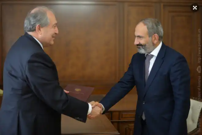 Նախագահ Արմէն Սարգսեան ընդունեց Վարչապետ Նիկոլ Փաշինեանը