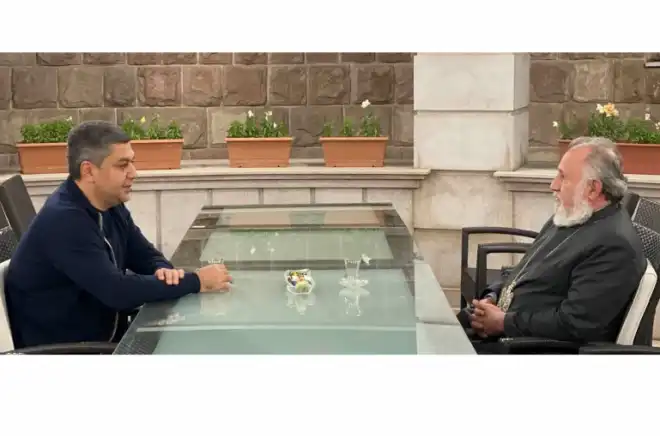 Արցախ գտնուող Վանեցեան հանդիպած է Ամենայն Հայոց Գարեգին  Բ. Վեհափառին