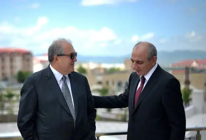 Արմէն Սարգսեան-Բակօ Սահակեան հանդիպում Ստեփանակերտի  մէջ
