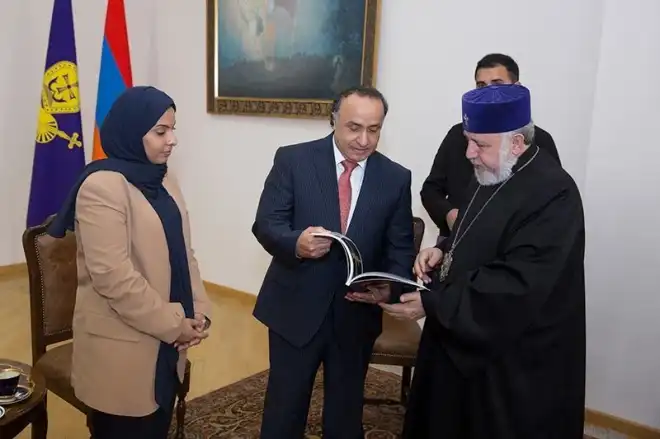 Ամենայն Հայոց Կաթողիկոսն ընդունեց  ՀՀ-ում Արաբական Միացյալ Էմիրությունների դեսպանին