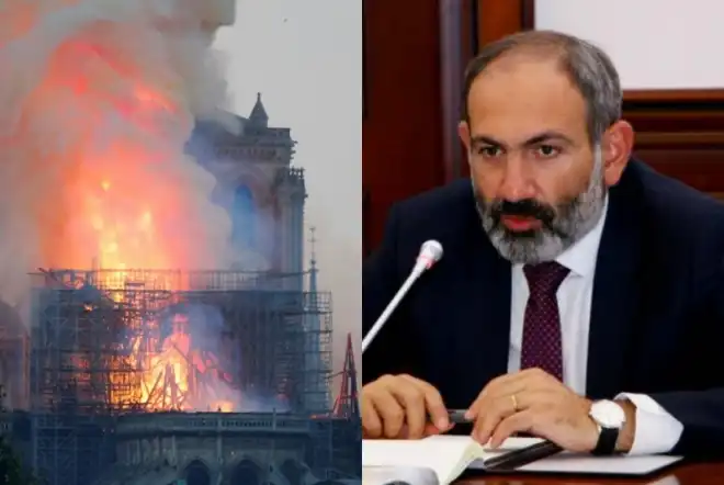 «Անսահման տխրութիւն» Վարչապետ Փաշինեան գրառում կատարած է «Նոթր Տամ»ի հրդեհին կապակցութեամբ