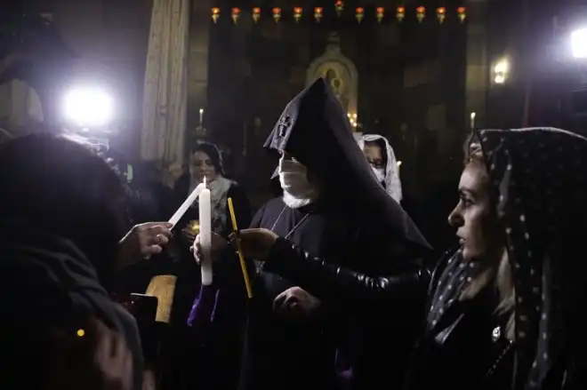 Սուրբ Ծննդյան և Աստվածհայտնության տոնի Ճրագալույցի պատարագը Սուրբ Գայանե վանքում