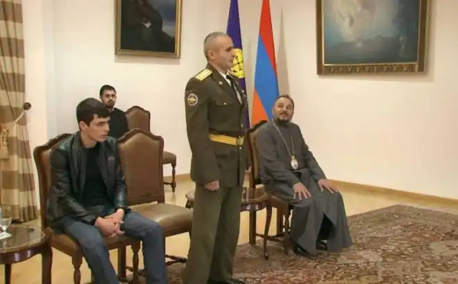 Ամենայն Հայոց Կաթողիկոսն ընդունեց  բուժումից վերադարձած զինվորականներին