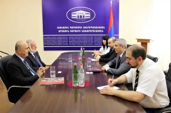 Արցախի ԱԳՆ ղեկավարն ընդունել է լիբանանցի խոշոր ձեռնարկատեր Նիկոլյա Աբու Ֆայսալին