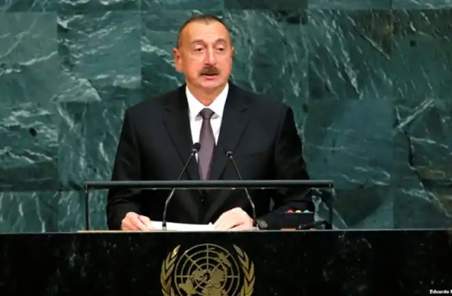 Ալիեւ ՄԱԿի Բարձր ամպիոնէն Կը Ստէ Ամբողջ Աշխարհի Առջեւ