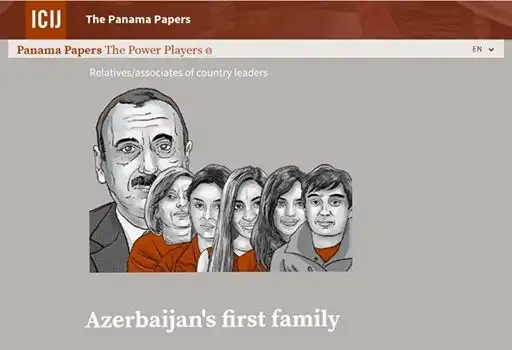 The Panama Papers: &quot;Azerbaijan's first family. President Ilham Aliyev's wife, children and sister&quot;