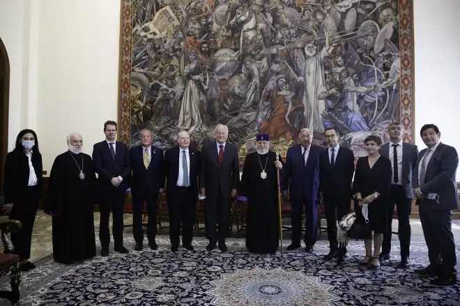 Ամենայն Հայոց Կաթողիկոսն  ընդունեց Ֆրանսիայի Սենատի պատվիրակությանը