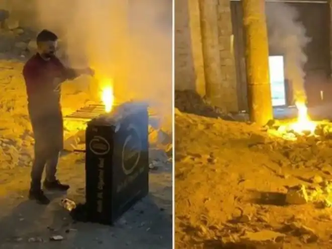 Ուրֆայի հայկական եկեղեցւոյ մէջ թուրքեր «խորոված-բարդի» ըրած են