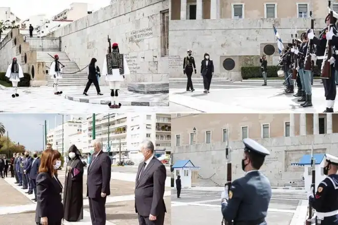 Յունաստանի նախագահը պատուեց Հայոց Ցեղասպանութեան նահատակներու յիշատակը