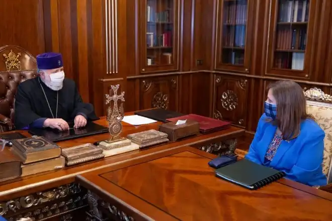 Ամենայն Հայոց Կաթողիկոսն ընդունեց ՀՀ-ում ԱՄՆ դեսպանին