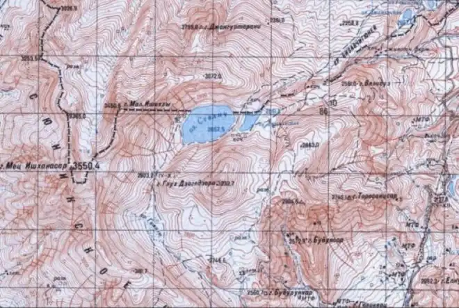 Սովետական քարտէզներուն մէջ  «Սեւ Լիճ»ը հայկական շրջան կը համարուի