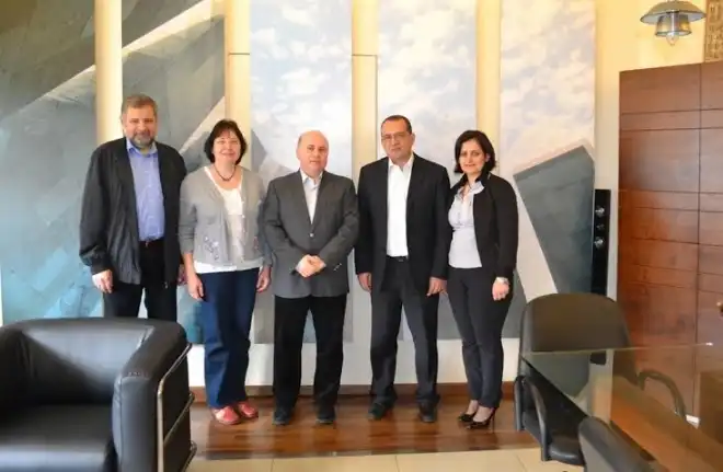 Քրիստոնէական Համաշխարհային Ջանից Միութեան Նախագահը  Հայ  Կաթողիկէ Մեսրոպեան Այցելեց