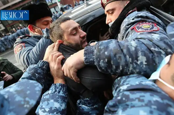 Երեւանի մէջ. Անհնազանդութեան գործողութիւնները կը շարունակուին. Բերման ենթարկուած է 34 քաղաքացի