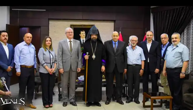 Ներկայութեամբ  Թեմակալ Առաջնորդ Տ. Մասիս Սրբազանին   ընթացք   առաւ Հալէպի  համալսարանի «Հայկական մշակութային շաբաթ»ը