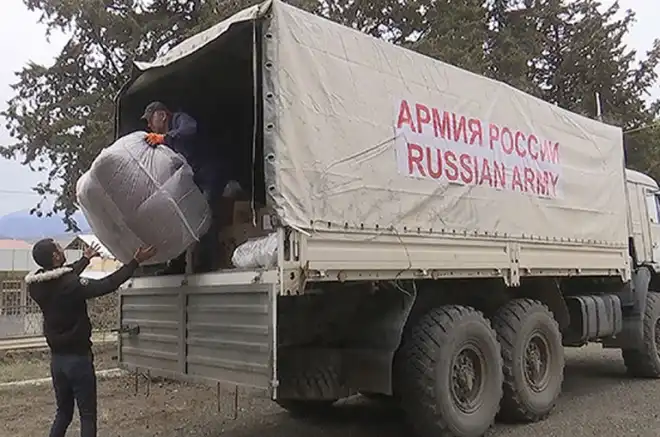 Ռուս խաղաղապահներու օգնութիւնը Արցախի Նորագիւղ համայնքին