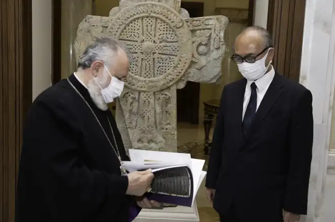 Ամենայն Հայոց Կաթողիկոսն ընդունած է ՀՀ-ի մէջ Ճափոնի նորանշանակ դեսպանը