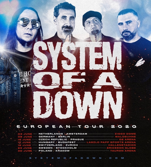 System of a Down խումբը 2020-ի համերգների հասույթից կփոխանցի «Իմ քայլը» հիմնադրամին