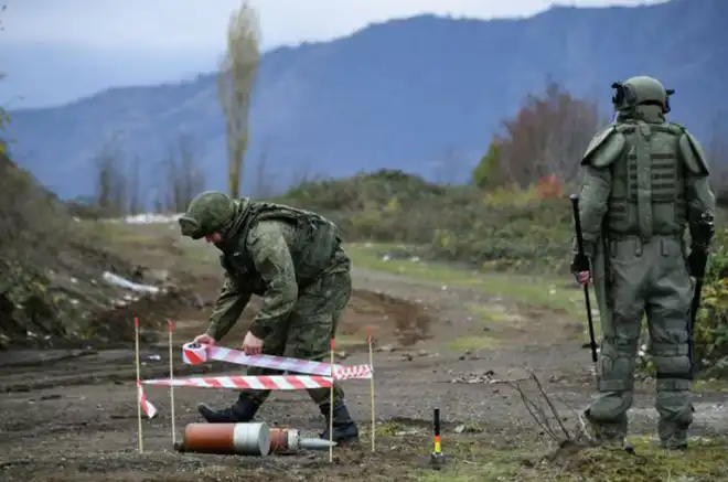 Ռուս  խաղաղապահները մեծ  թափով կը շարունակեն ականազերծման աշխատանքները
