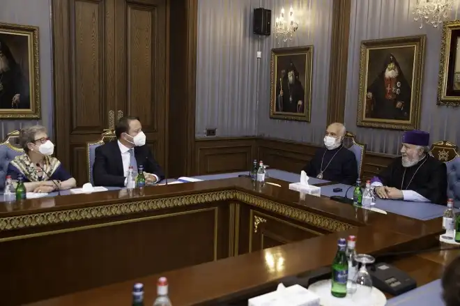 Ամենայն Հայոց Կաթողիկոսն ընդունեց Եւրոպական յանձնաժողովի  յանձնակատարին